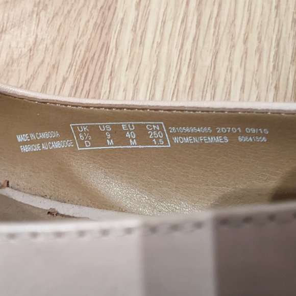 Clarks leather peep-toe wedge heel - Picture 4 of 4